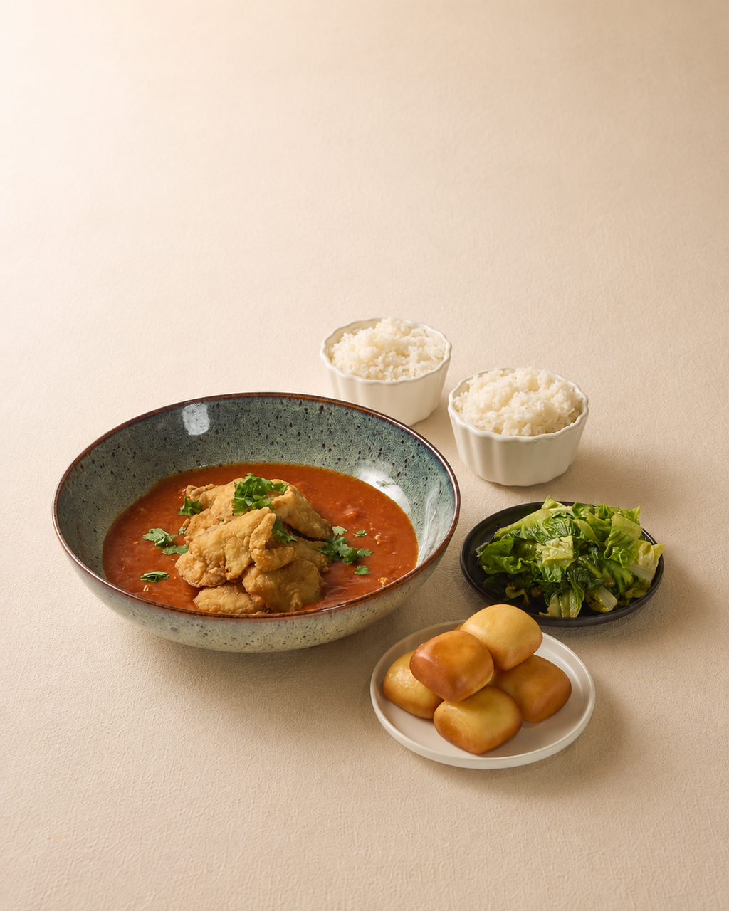 Chilli "Crab" Sauce with Fried Fish