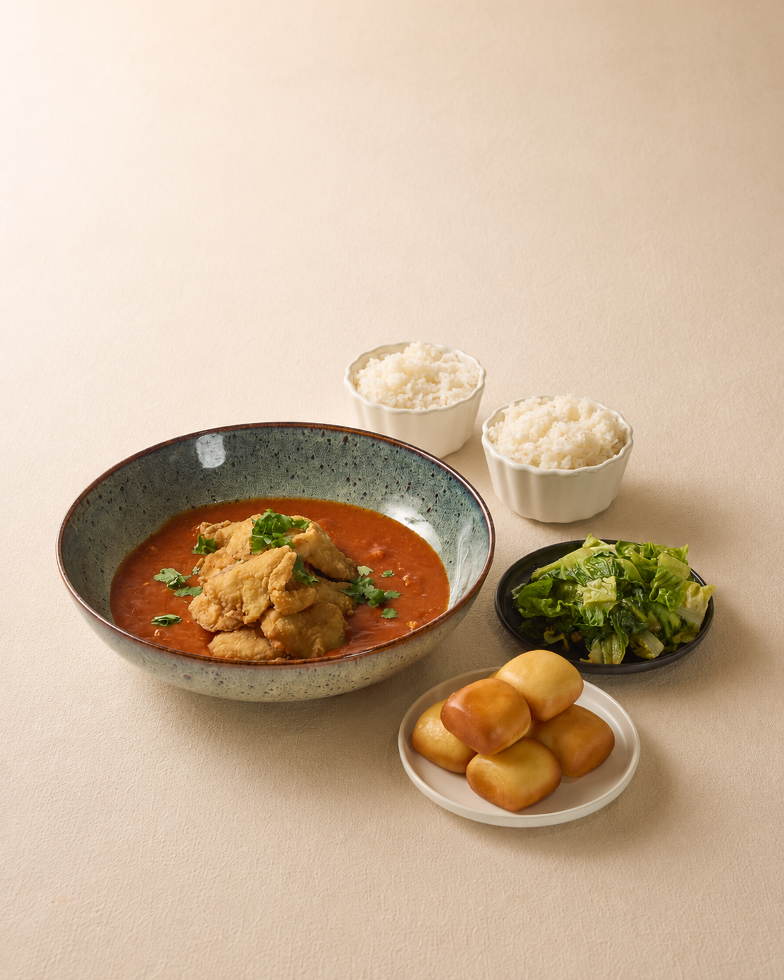 Chilli "Crab" Sauce with Fried Fish